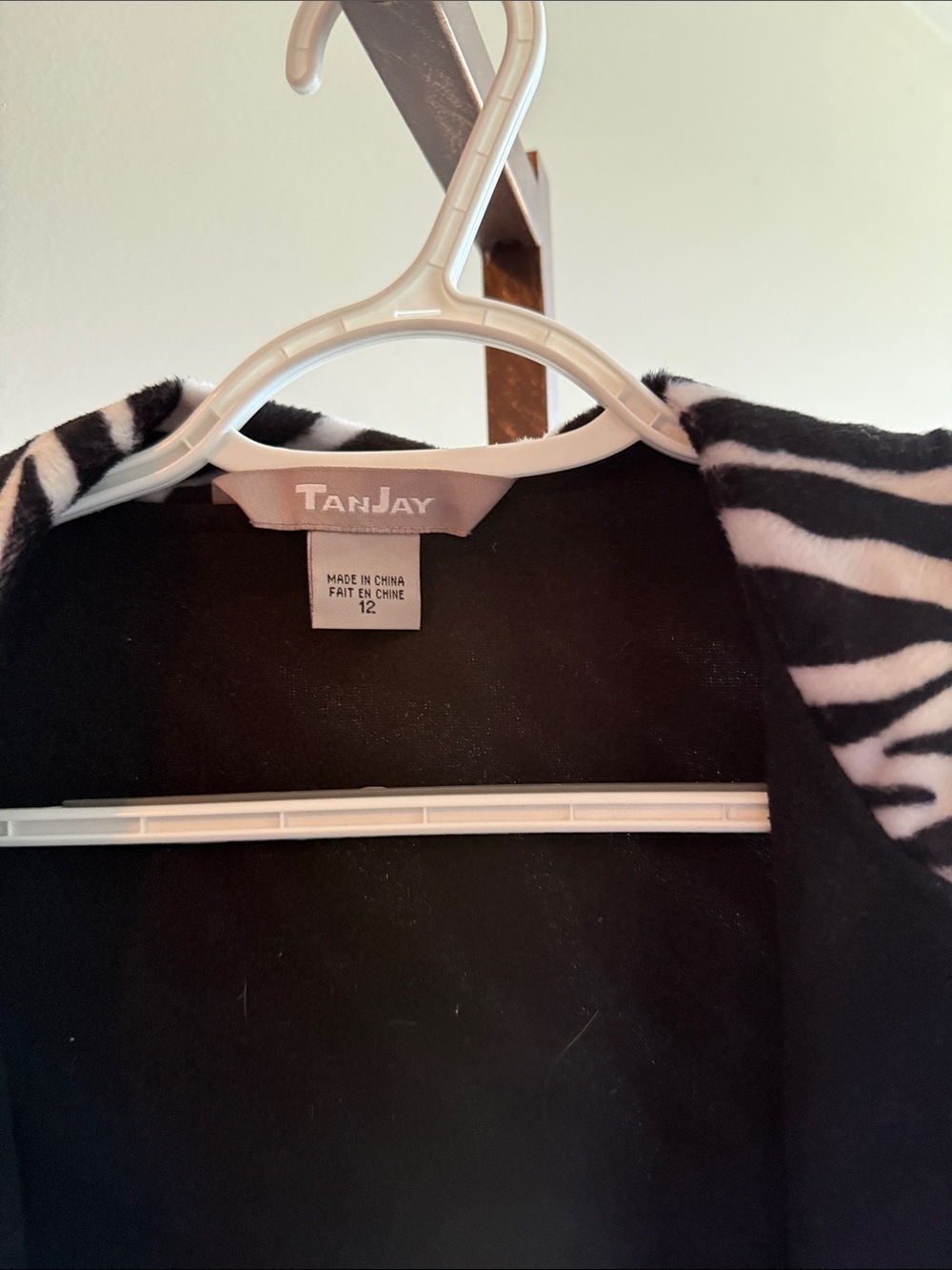 Tanjay Zebra-Print Open Front Women's Jacket - Black & White - Picture 2 of 2